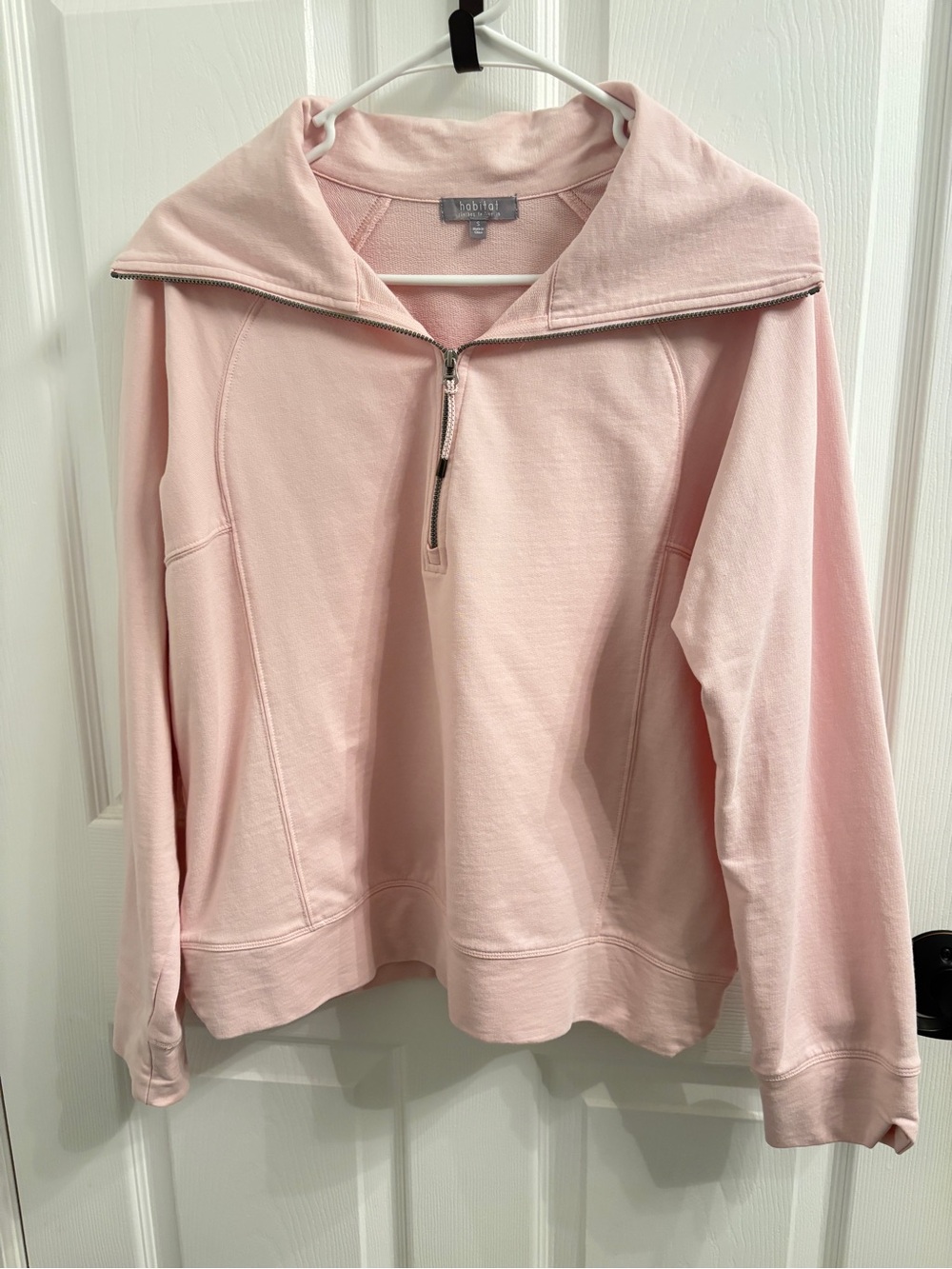 Habitat Blush Pink Quarter-Zip Pullover